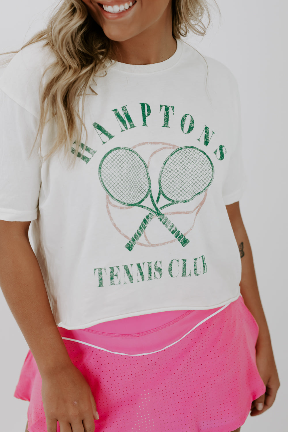 Hamptons Tennis Club Graphic Tee, Bone