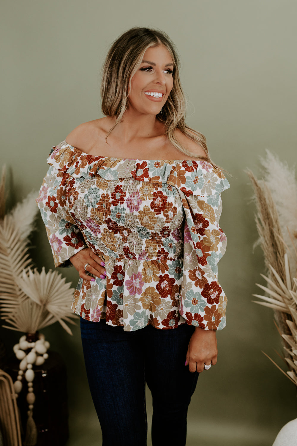 Fully In Floral Blouse, Multi