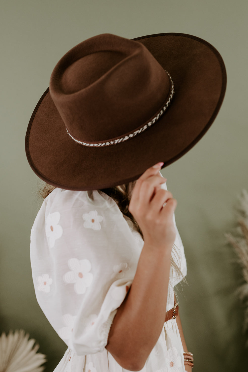 Jillian Rancher Wool Hat, Chestnut