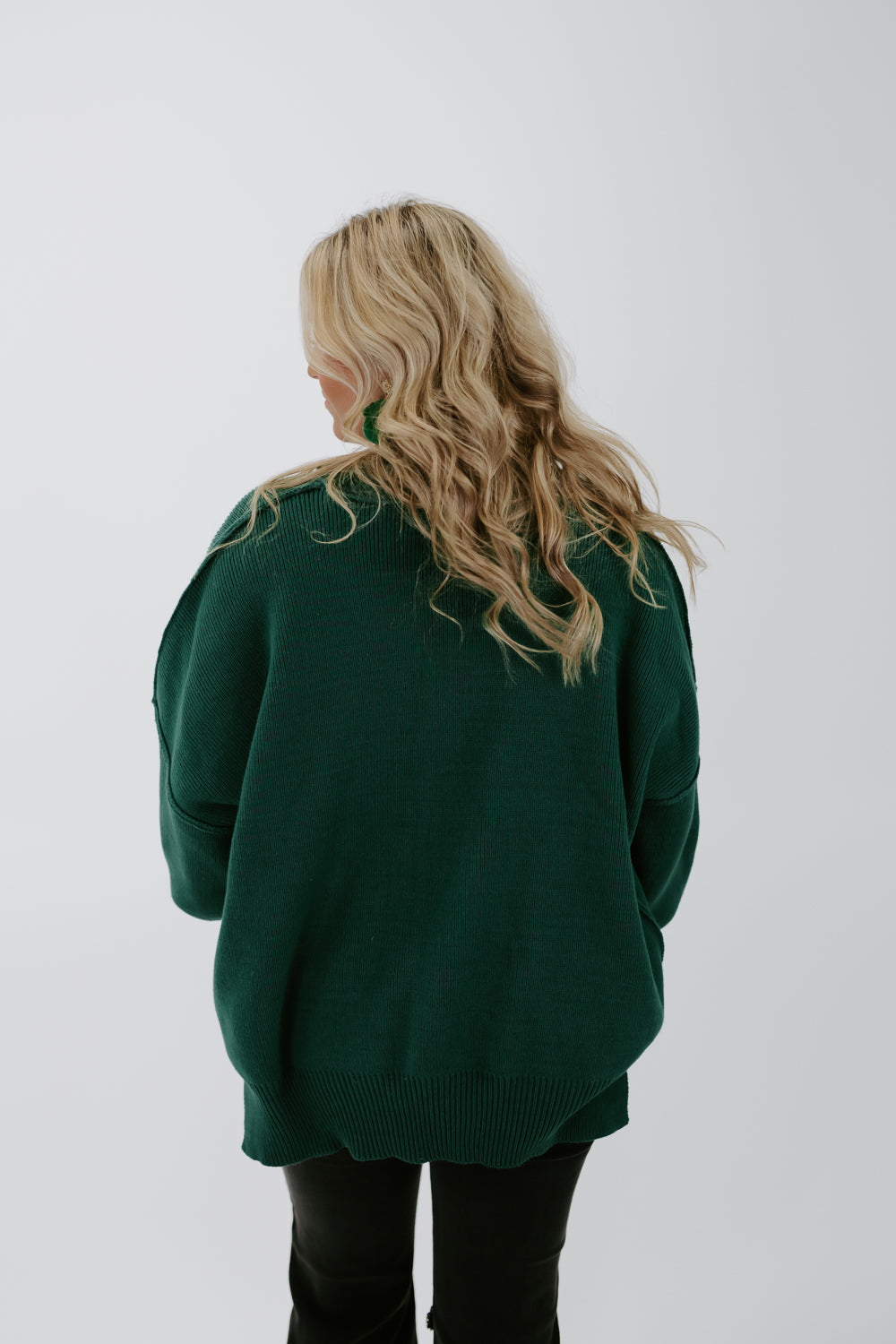 Adore You Oversized Sweater, Dark Green