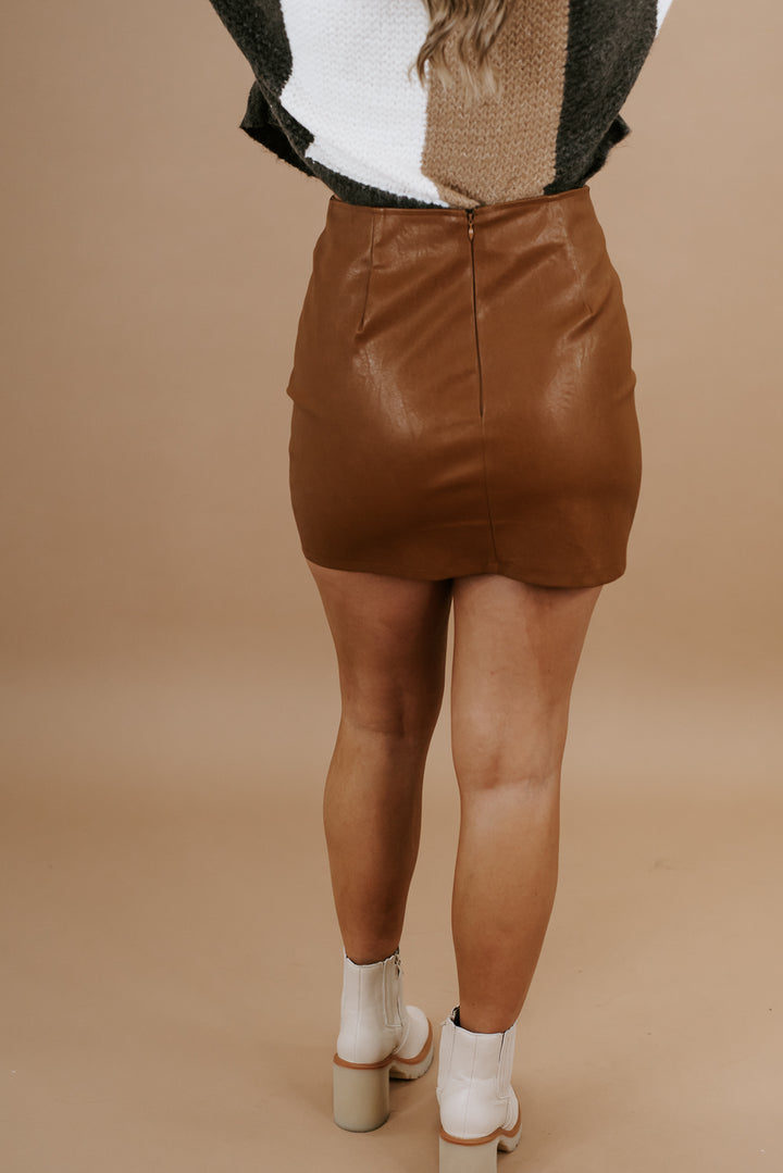Chic As Can Be Skirt, Camel