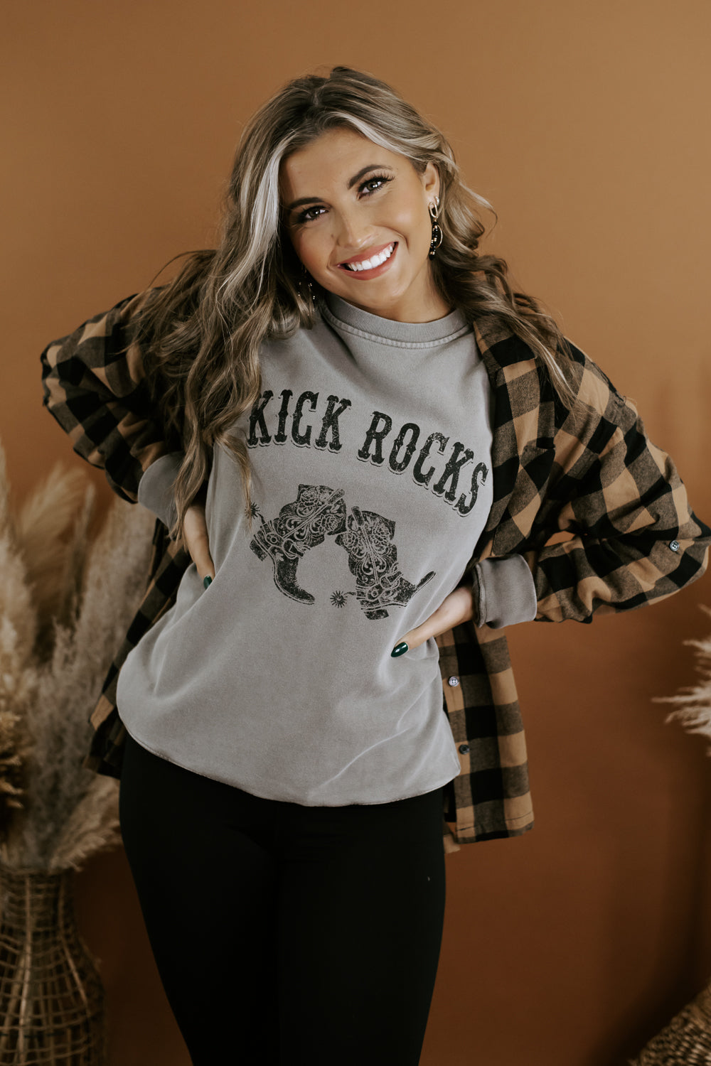 Kick Rocks Crewneck Sweatshirt, Grey