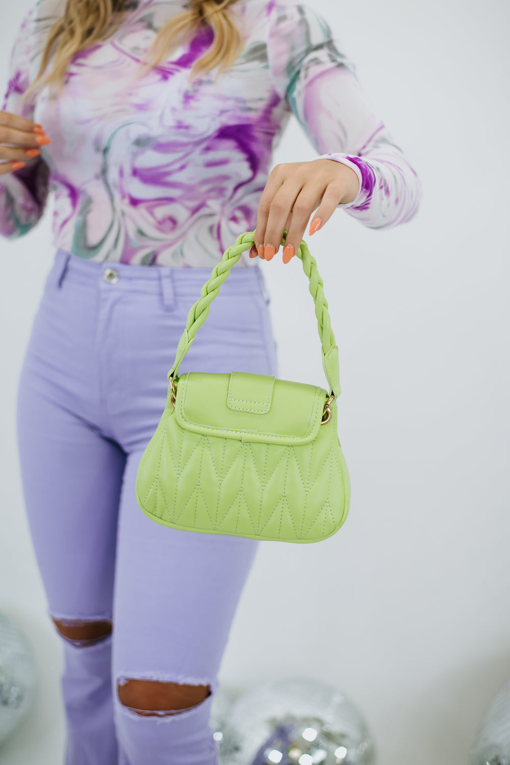 Go Go Girl Bag, Neon Green