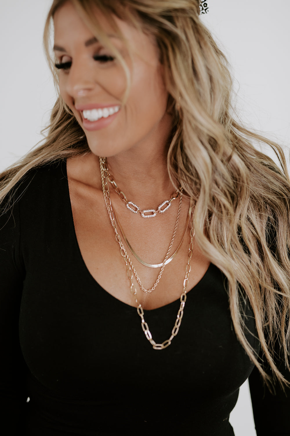 Shine Bright Layered Necklace , Gold