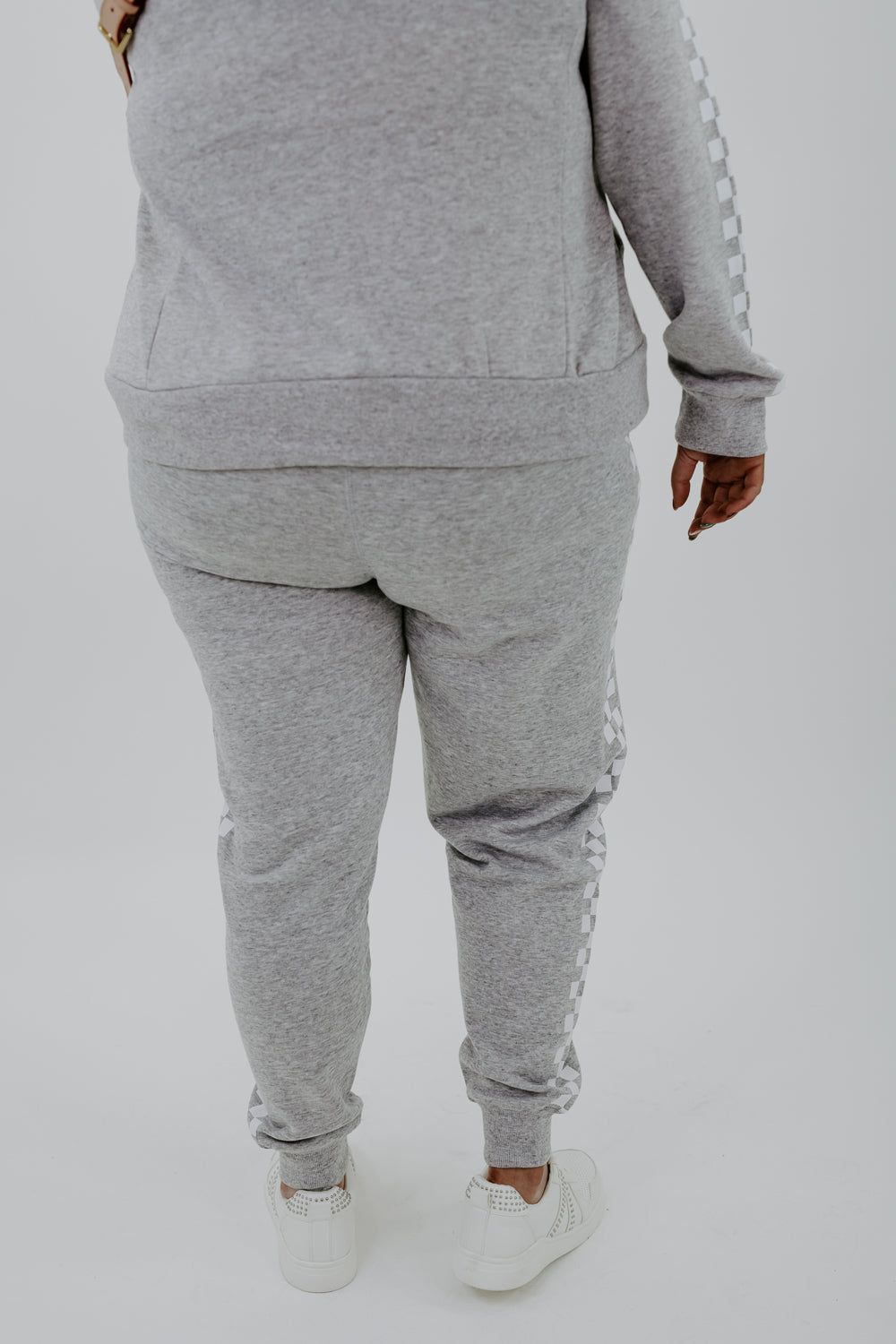 Fast Pace Checkered Jogger, Grey