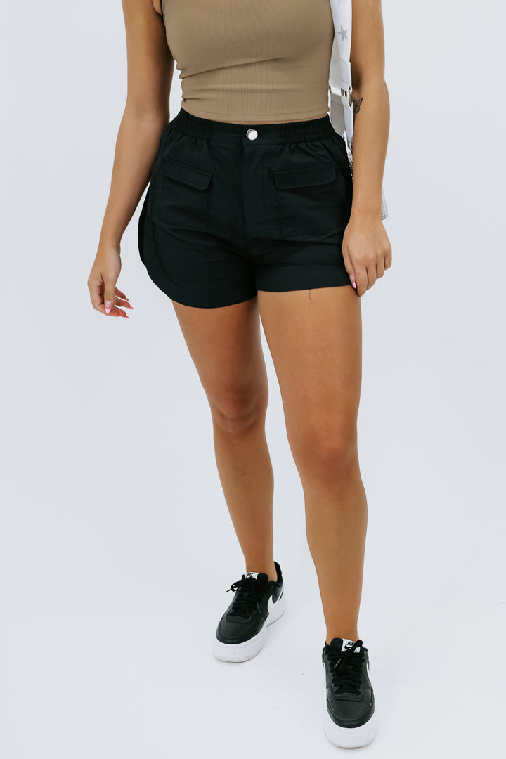 Wear Daily High Waisted Active Short, Black