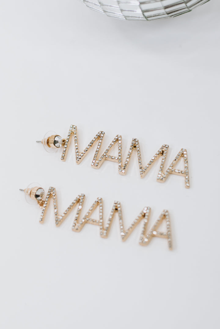 Mama Dangle Earring, Gold