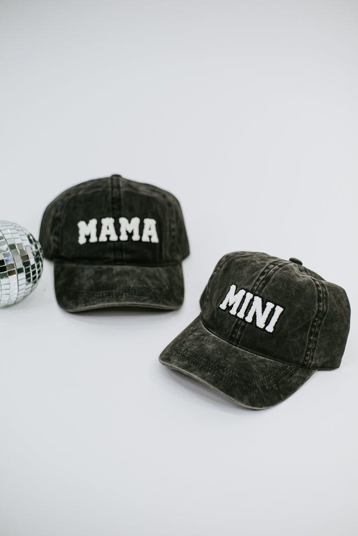 Mommy & Mini Ball Cap, Black