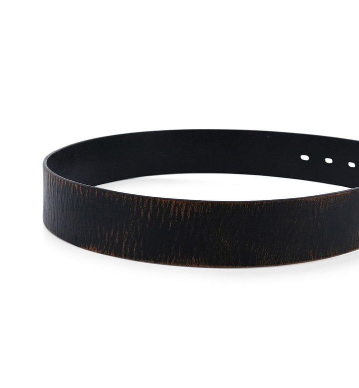 Hobo Leather Belt, Black Abrasive
