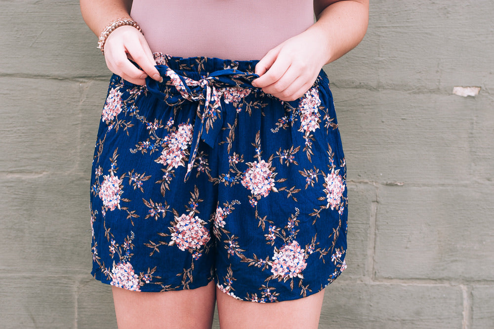 Casual As Can Be Shorts , Floral