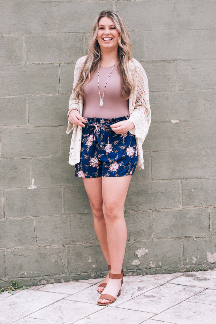 Casual As Can Be Shorts , Floral